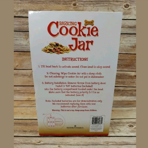 CVS Kitchen Barking Dog Plastic Cookie Jar Barks Wolf Poshmark